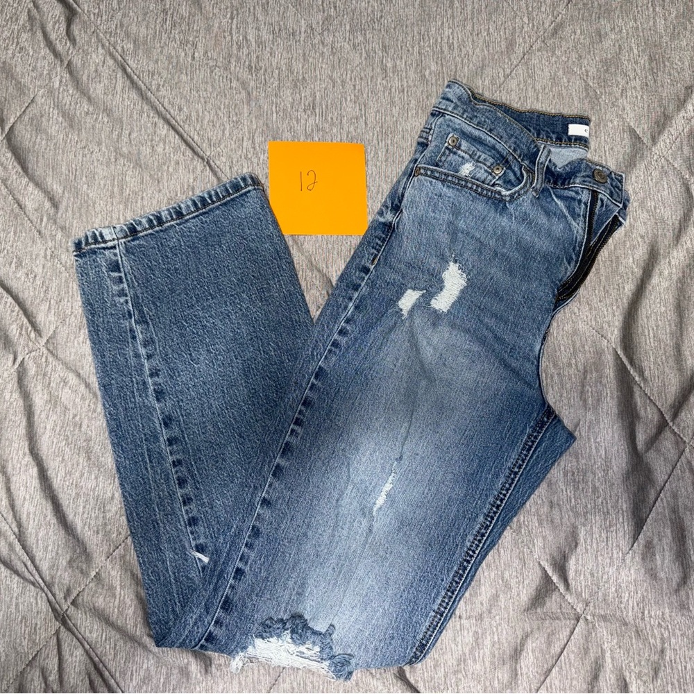 Women’s Eunia Distressed Dad Jeans SZ:7